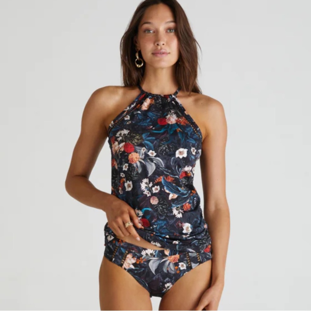 Aqua Blu Abundance Print Lawley Tankini Top